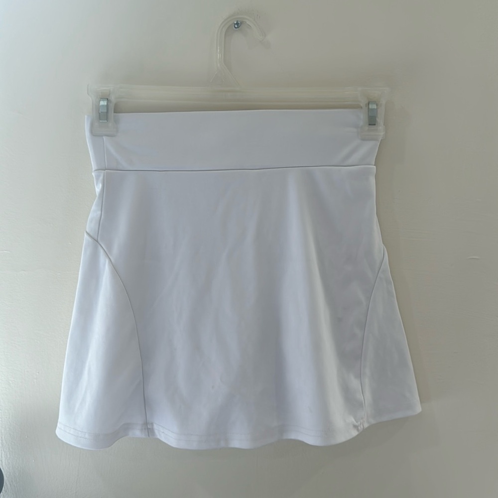 White Athletic Tennis Skirt